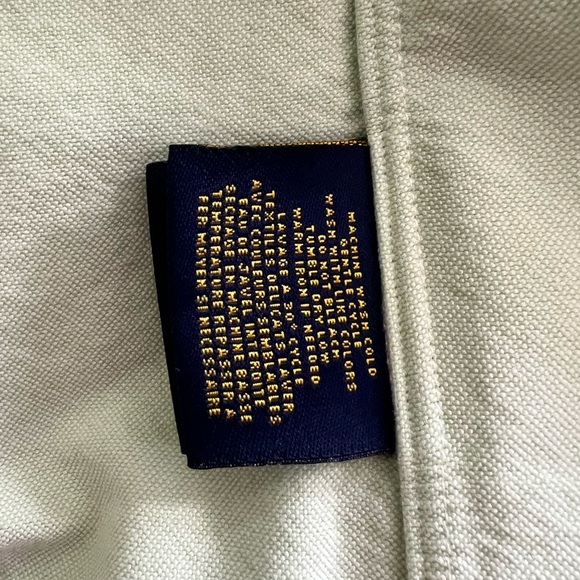 Ralph Lauren Vintage Green Paint Splatter Button Down Polo Shirt | 6 - Picture 7 of 8